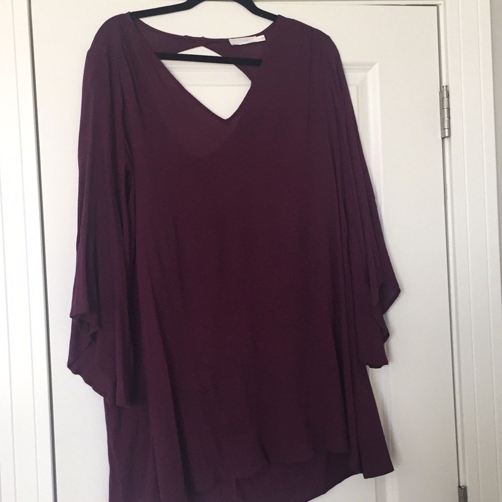 Lush oversize bell sleeve tunic